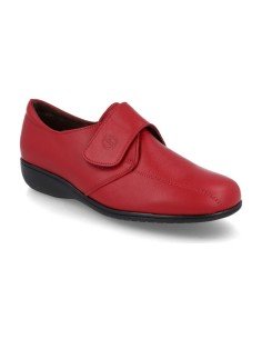 Zapatos confort velcro rojo 2