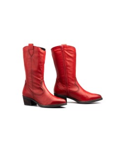 Cawboy Women's Red Leather Boots