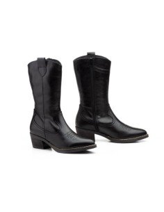 Botas Mujer Cowboy Piel Negras