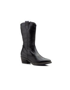 Botas Mujer Cowboy Piel Negras 2