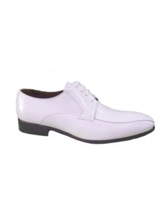 White patent leather men's shoes