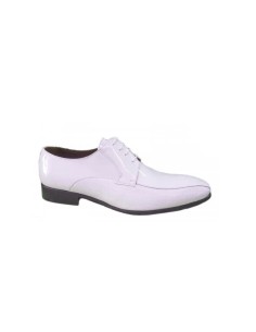 White patent leather men's shoes