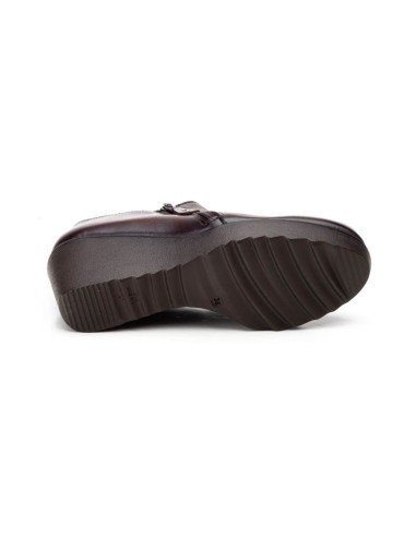 Zapatos Mujer Plataforma Cuña marrón