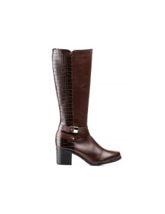 Women's brown leather boots