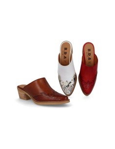 Mule leather mules