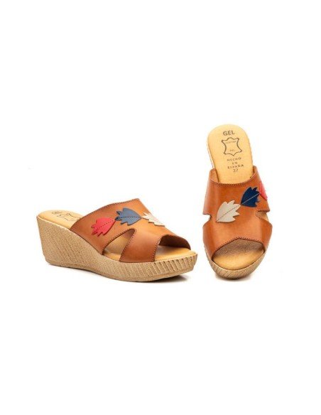 Sandalias mule plataforma confort