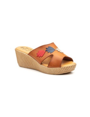 Sandalias mule plataforma confort