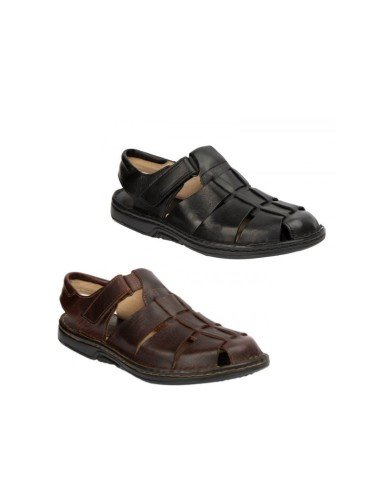 Sandalias Hombre Piel Velcro