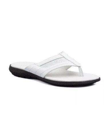 Sandalias Hombre Esclavas Piel Blanco