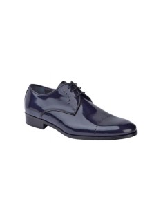 Men's Navy Leather Shoes