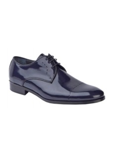Men's Navy Leather Shoes