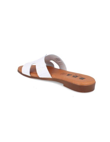 Sandalia planas mujer piel