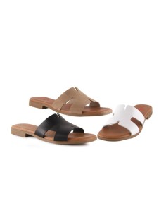 Flat gel sole sandals