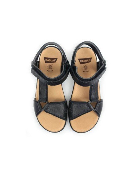 Sandalias californianas piel negras