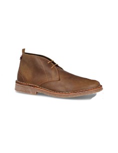 Men's safari leather ankle boots