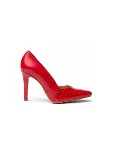 Zapatos Vestir Tacón Alto Rojo