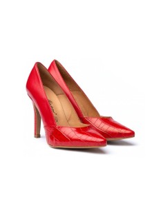 Zapatos Vestir Tacón Alto Rojo