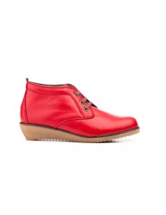 Red Comfortable Women's Ankle Boots