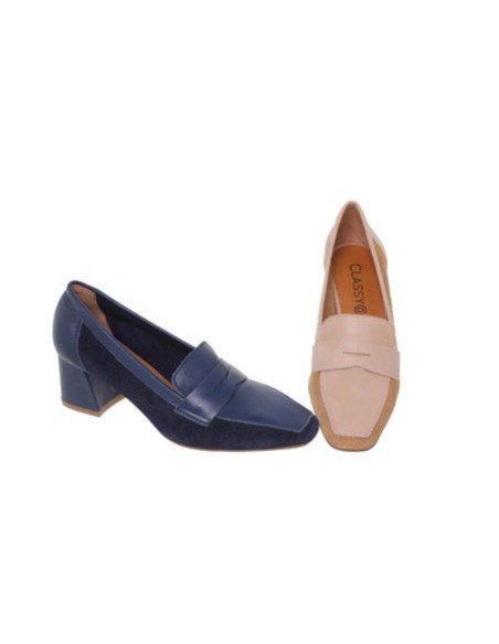 Zapatos mujer vestir piel tacón