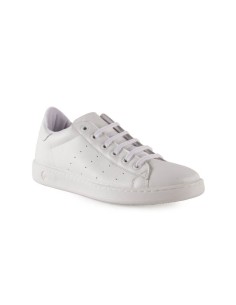 White leather casual shoes