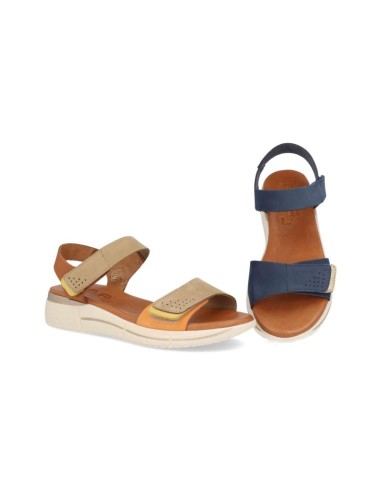 Comfortable velcro leather sandals