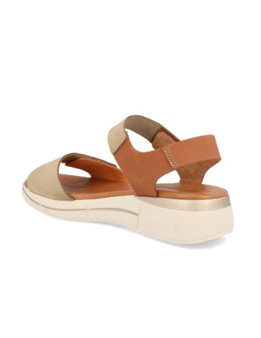 Comfortable velcro leather sandals