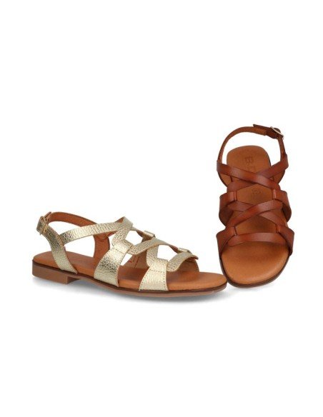 Sandalias planas romanas