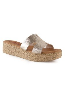 zuecos mujer piel metalizados 2