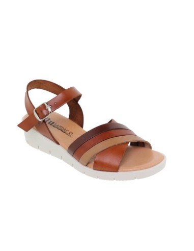 Comfortable leather wedge sandals