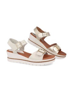 Narrow thin leather sandals