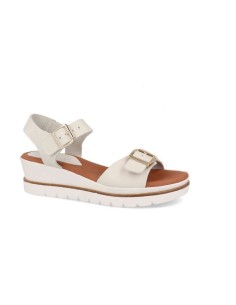 Narrow thin leather sandals