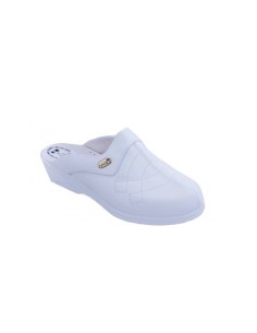 Anatomical comfortable white leather clogs outlet