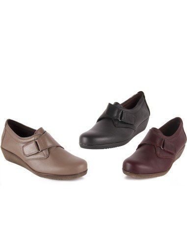 womens leather velcro shoes