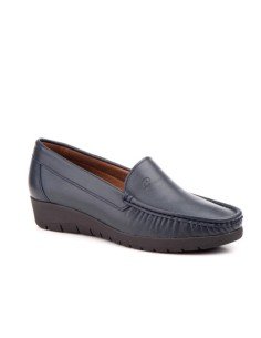 Mocasines mujer piel marino 2