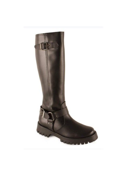 Botas altas plataforma piel