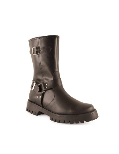 botas militares mujer con hebillas