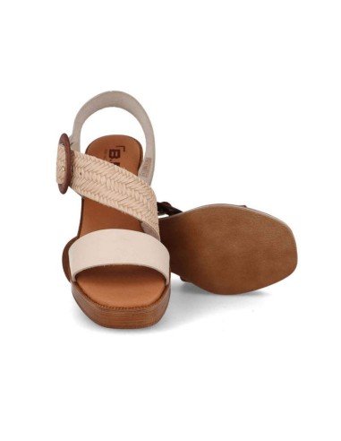 sandalias mujer piel tacon