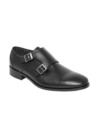 Zapatos Vestir Caballero Negro Hebillas