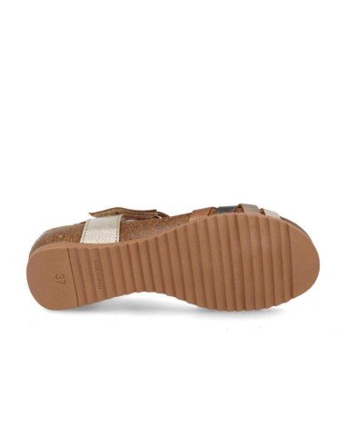 sandalias mujer bio metalizadas