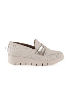 Mocasines Mujer Piel Blanco 2