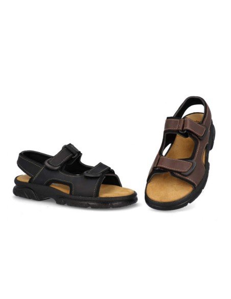 Sandalia Caballero Piel Gel