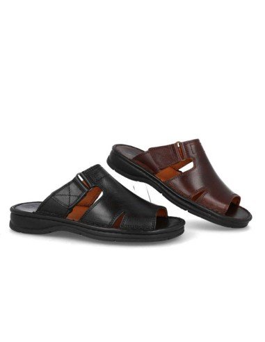 Sandalias hombre piel anchas