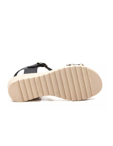 Sandalias piel negras cómodas