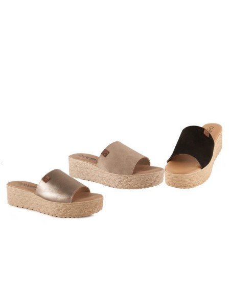 Zuecos Mujer Plataforma Cómodos