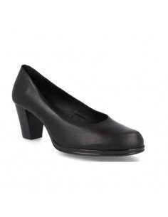 Salones tacón bajo piel 2