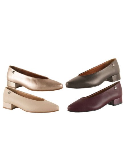 Zapatos Vestir Tacón Ancho