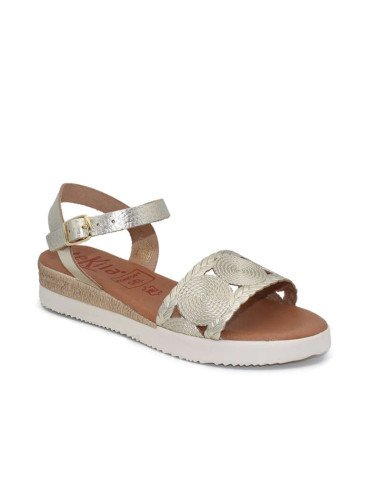 Sandalias cuña piel cómodas