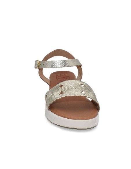 Sandalias cuña piel cómodas