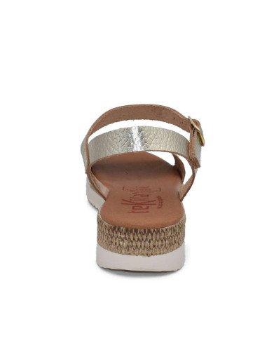 Sandalias cuña piel cómodas