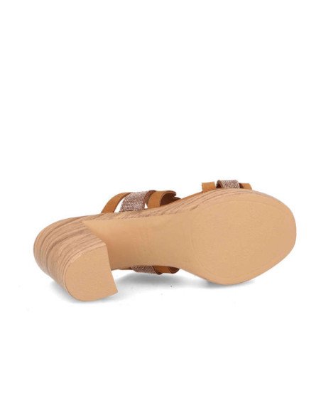 Sandalias Tacón Alto Piel